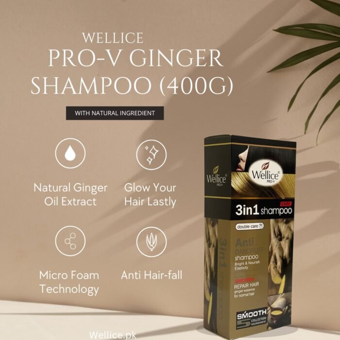 Wellice PRO-V Ginger Shampoo (400g)