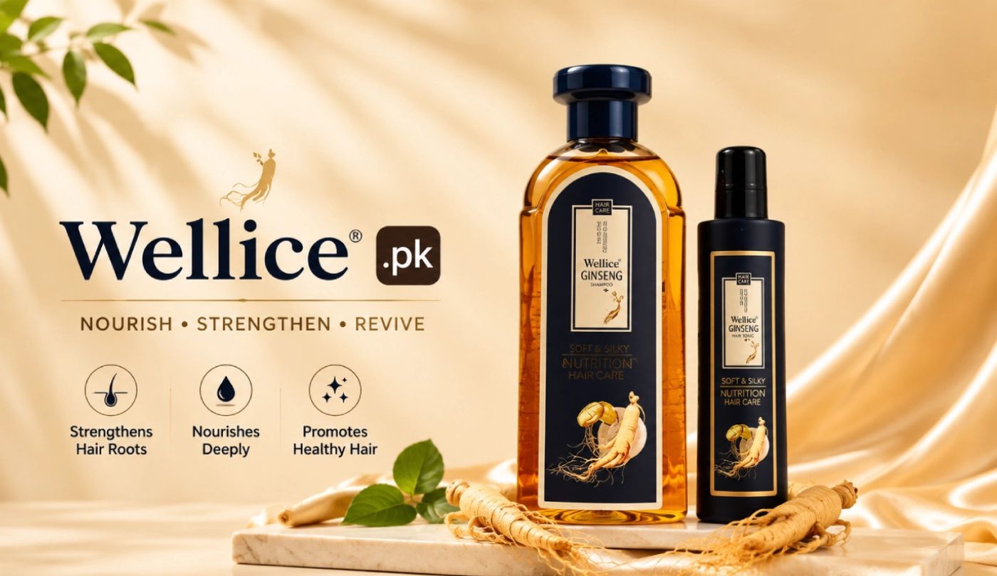 Wellice Ginseng Collagen Anti Hair Loss Shampoo and Conditioner for stronger, healthier-looking and nourished hair