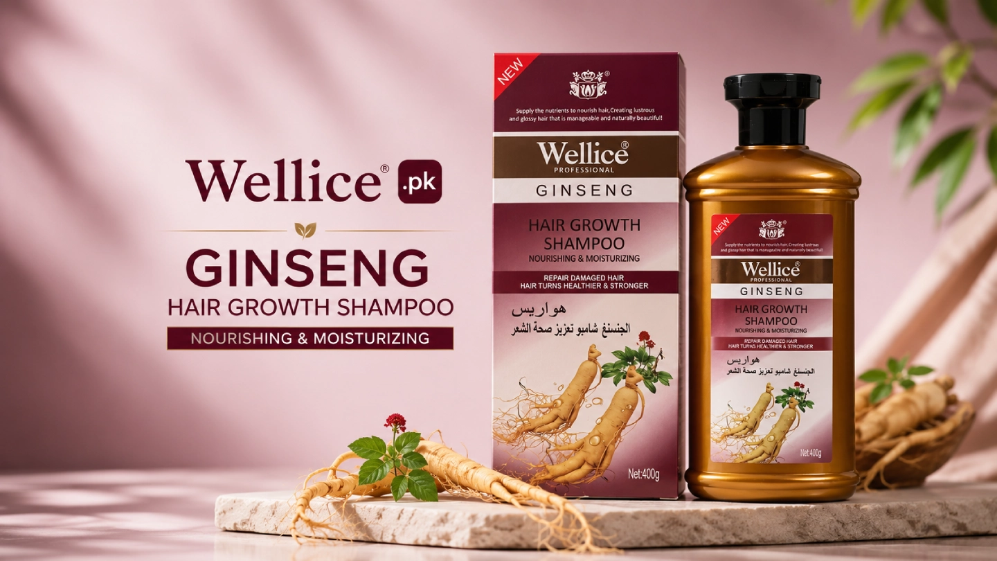 Wellice Ginseng Hair Growth Shampoo 400g for stronger hair and healthy hair growth