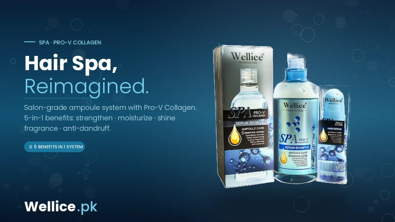 Wellice PRO-V Collagen Shampoo & Hair Serum for stronger, healthier and shinier hair