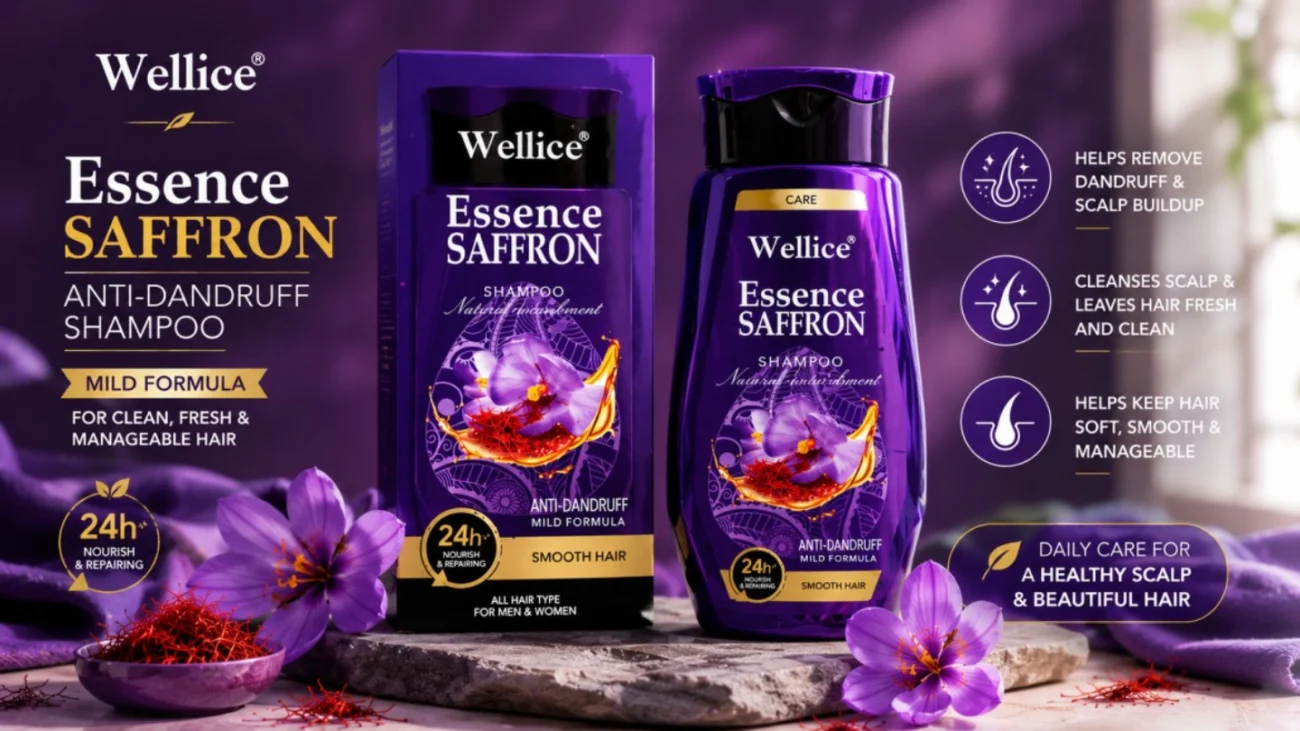 Wellice Essence Saffron Anti-Dandruff Shampoo