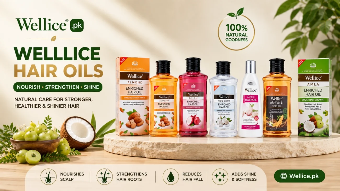 Wellice Hair Oil Guide comparing Amla, Garlic, Onion, Ginseng and Almond Hair Oils for hair fall, hair growth and healthy hair.