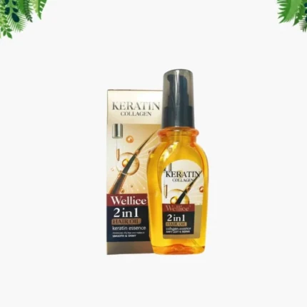 Wellice Keratin Collagen 2 In 1 Anti Hair Loss and Repair Hair Oil