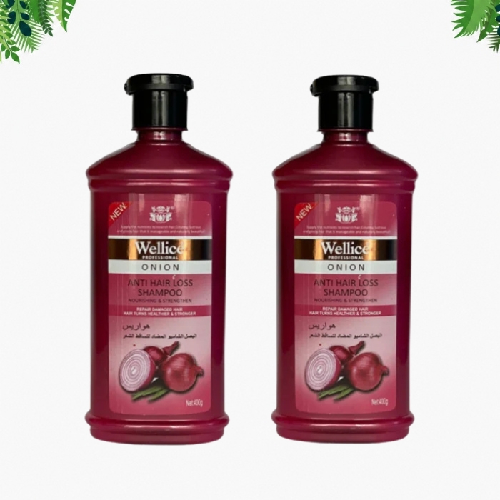 Wellice Onion Anti-Hair Loss Shampoo 2-Pack – 8% OFF Wellice Onion Anti-Hair Loss Shampoo 2-Pack with 8% OFF