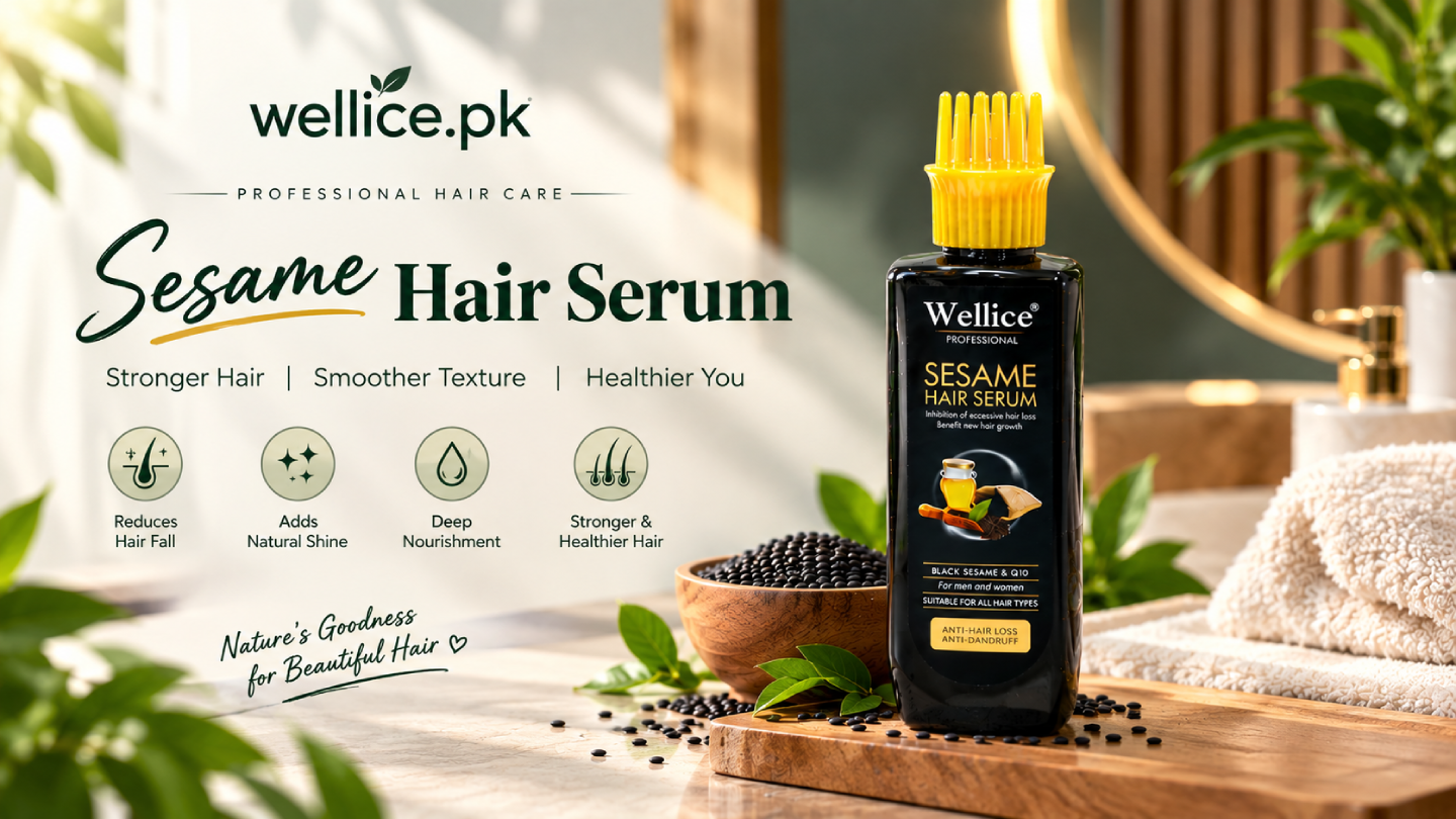 Wellice Sesame Hair Serum for smooth and manageable hair