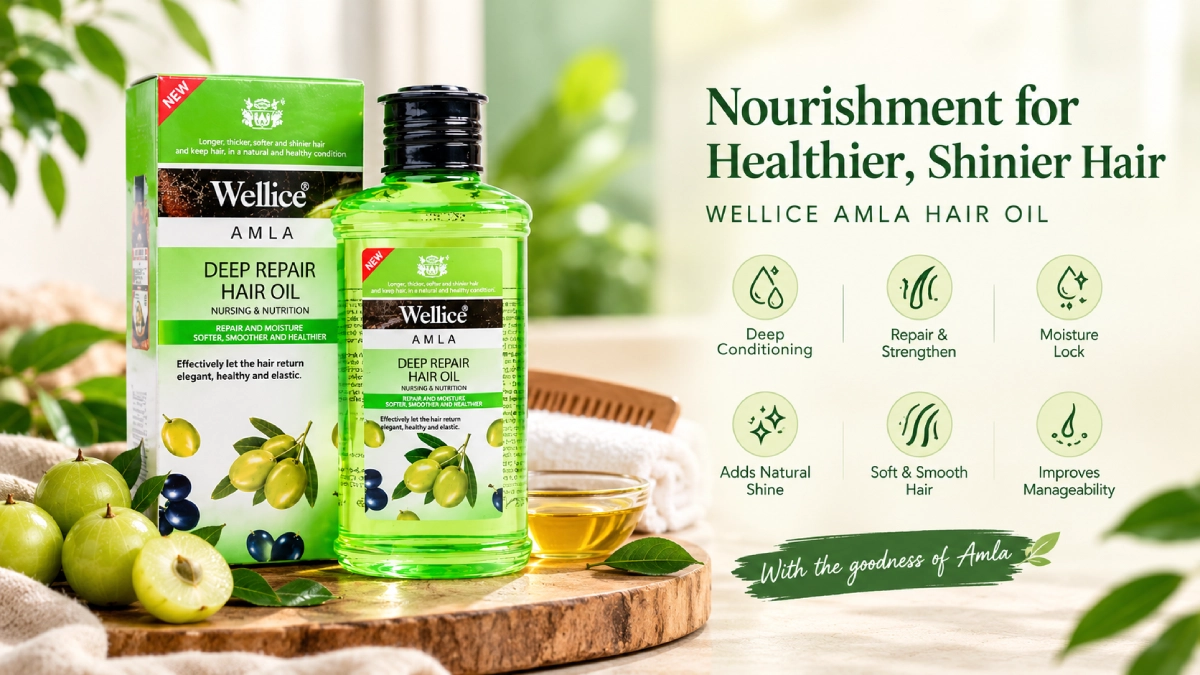 Wellice Amla Hair Oil Deep Repair & Moisture Treatment Benifits